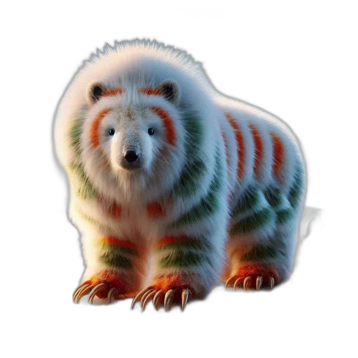 animal, creature, 3d render, concept art, photorealistic, watercolor, pastel, vibrant transparent PNG cut-out