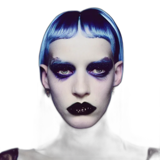 face, mask, hair, creature transparent PNG cut-out