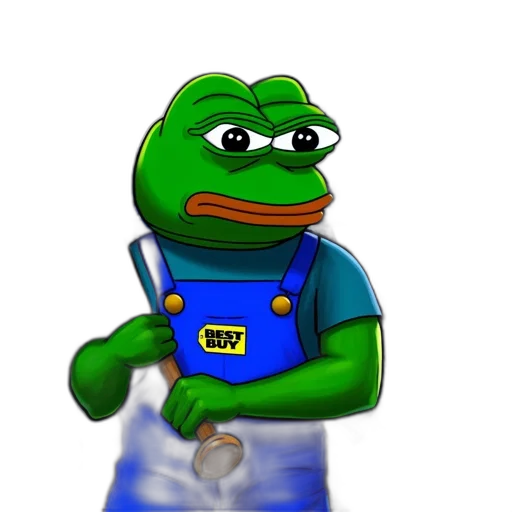 staff, robot, food, 3d render, concept art, photorealistic, pixel art, pepe transparent PNG cut-out
