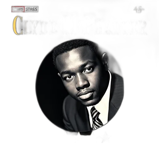 photorealistic, comic book art, cartoon, concept art, cover, album, clyde, mcphatter transparent PNG cut-out