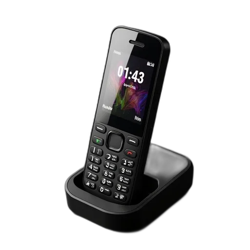 3d render, photorealistic, black, modern, cell, phone, digital, display transparent PNG cut-out