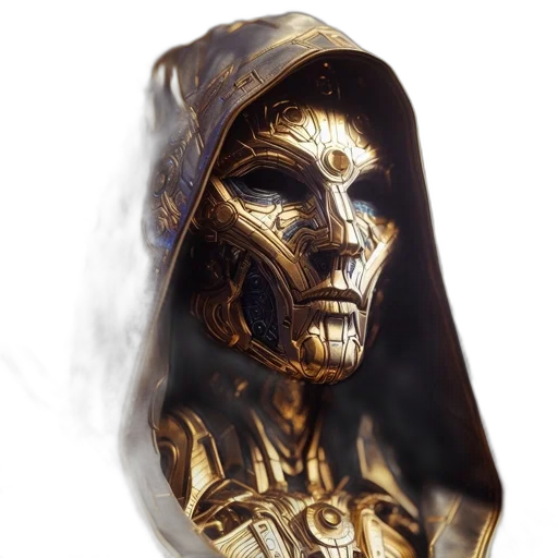mask, face, jewelry, jacket transparent PNG cut-out