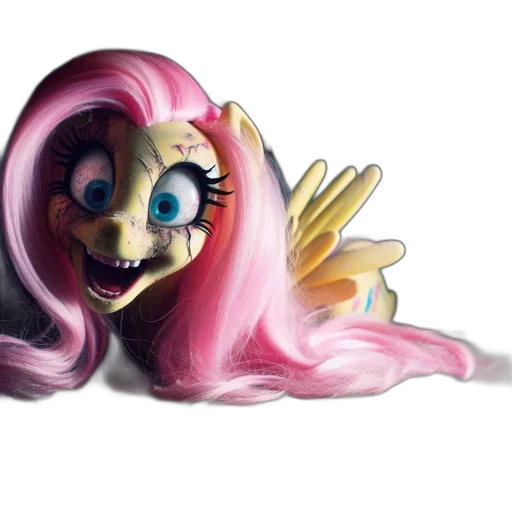 creature, mask, face, hair, concept art, 3d render, watercolor, cartoon transparent PNG cut-out