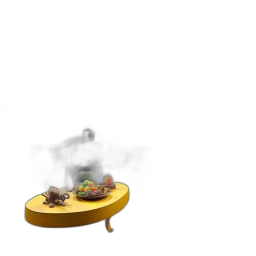 food, furniture, robot, weapon, concept art, 3d render, pixel art, fog transparent PNG cut-out