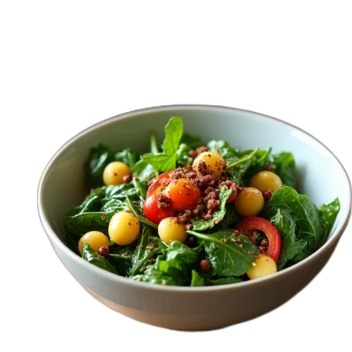 food, bowl, swiss, chard, salad, variety, colorful, vegetables transparent PNG cut-out