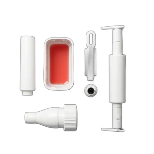 jewelry, weapon, 3d render, red, monochrome, collection, white, plastic transparent PNG cut-out