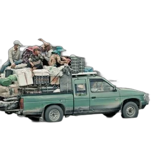 car, furniture, weapon, concept art, fire, green, pickup, truck transparent PNG cut-out