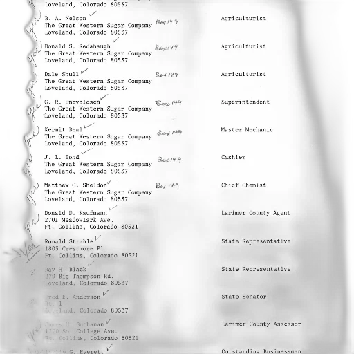 list, people, their, respective, titles, addresses, including, state transparent PNG cut-out