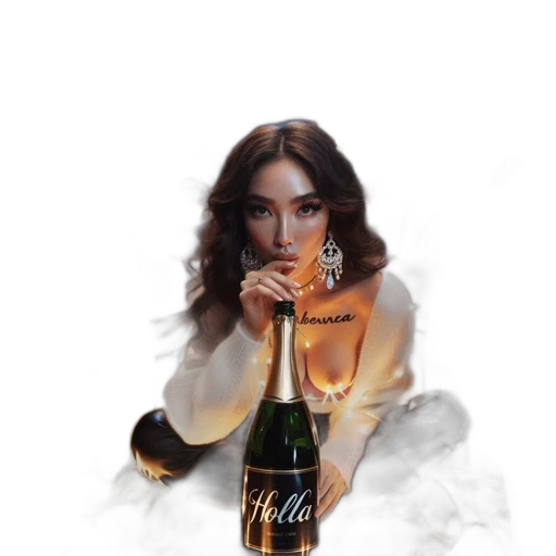 bottle, photorealistic, fantasy art, concept art, watercolor, woman, luxurious, vehicle transparent PNG cut-out