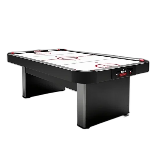 furniture, 3d render, sleek, modern, air, hockey, table, black transparent PNG cut-out