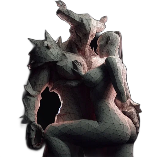 dragon, creature, mask, animal, concept art, 3d render, fantasy art, photorealistic transparent PNG cut-out