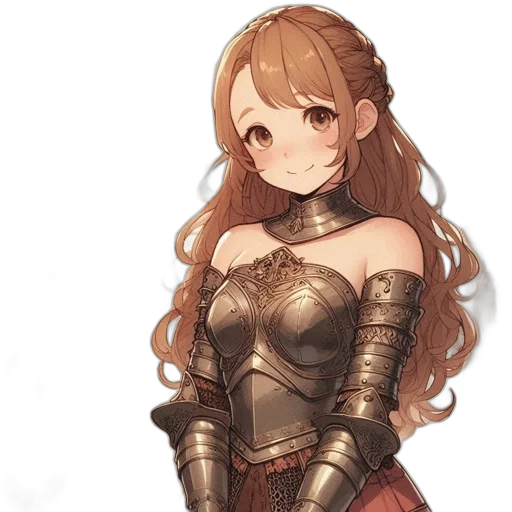 dress, staff, sword, crown, fantasy art, anime, concept art, pixel art transparent PNG cut-out