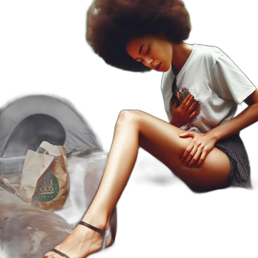 shoes, dress, photorealistic, concept art, oil painting, watercolor, earth tones, woman transparent PNG cut-out