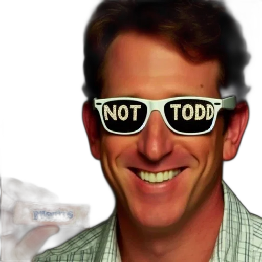 dark, background, man, smiles, while, donning, white, sunglasses transparent PNG cut-out
