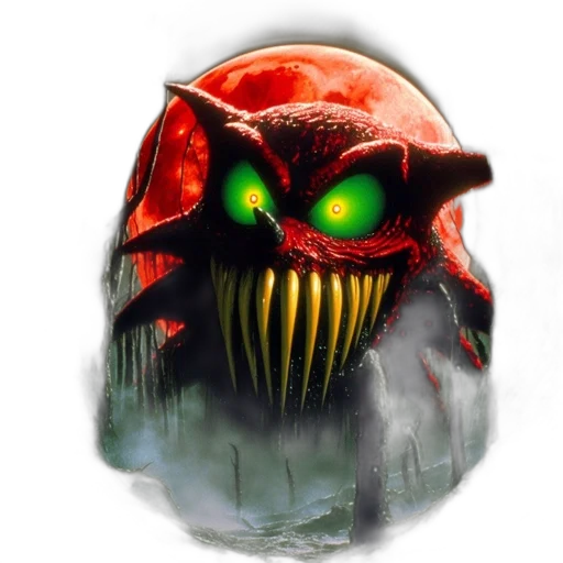 mask, creature, face, concept art, fantasy art, pixel art, comic book art, glowing transparent PNG cut-out