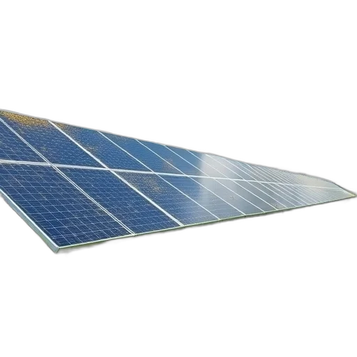 staff, weapon, row, solar, panels, installed, grassy, field transparent PNG cut-out