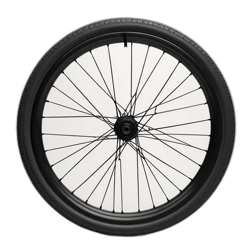 weapon, close-up, image, bicycle, wheel, black, rim, spokes transparent PNG cut-out
