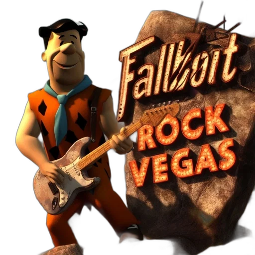 jacket, concept art, 3d render, cartoon, fred, flintstone, clad, orange transparent PNG cut-out