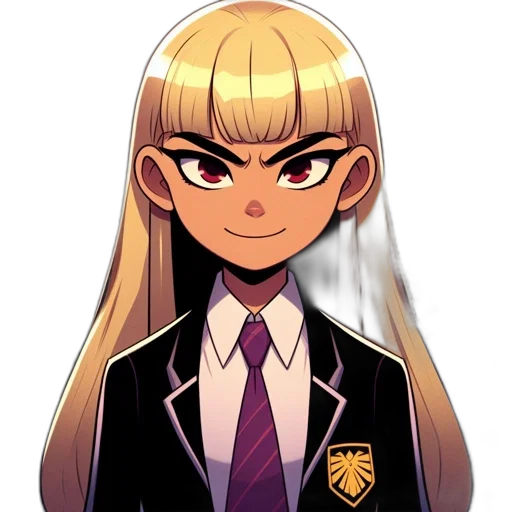 staff, jacket, face, hair, cartoon, anime, pixel art, comic book art transparent PNG cut-out