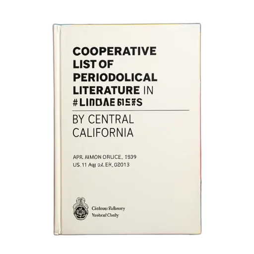 cover, book, cooperative, list, periodical, literature, libraries, central transparent PNG cut-out