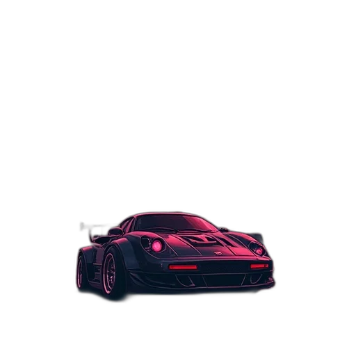 car, weapon, animal, robot, vaporwave, pixel art, 3d render, concept art transparent PNG cut-out