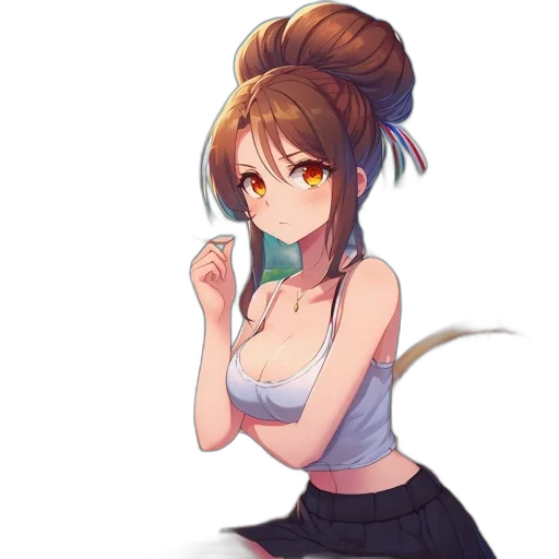 staff, dress, weapon, hat, anime, pixel art, cartoon, fantasy art transparent PNG cut-out