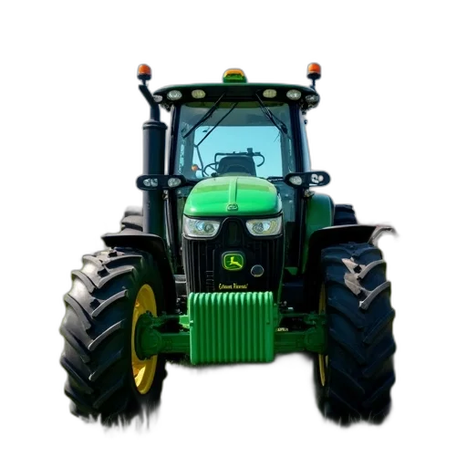weapon, robot, animal, photorealistic, green, john, deere, tractor transparent PNG cut-out