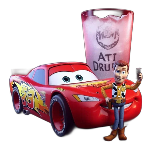 car, robot, bottle, animal, concept art, 3d render, cartoon, photorealistic transparent PNG cut-out