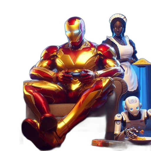 robot, concept art, comic book art, pixel art, 3d render, golden, dimly, lit transparent PNG cut-out