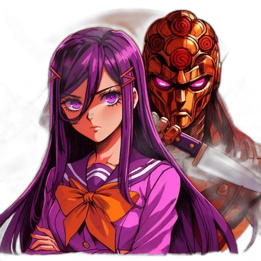 mask, weapon, face, robot, anime, pixel art, concept art, comic book art transparent PNG cut-out