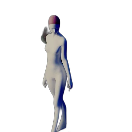 robot, dress, staff, creature, 3d render, concept art, vaporwave, pixel art transparent PNG cut-out