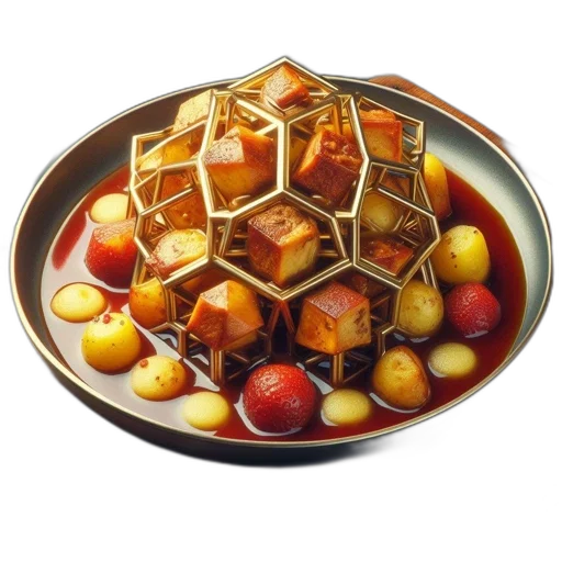 food, jewelry, crown, photorealistic, 3d render, oil painting, concept art, array transparent PNG cut-out