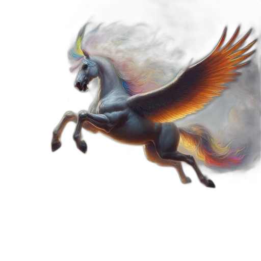 dragon, creature, animal, staff, fantasy art, concept art, watercolor, photorealistic transparent PNG cut-out