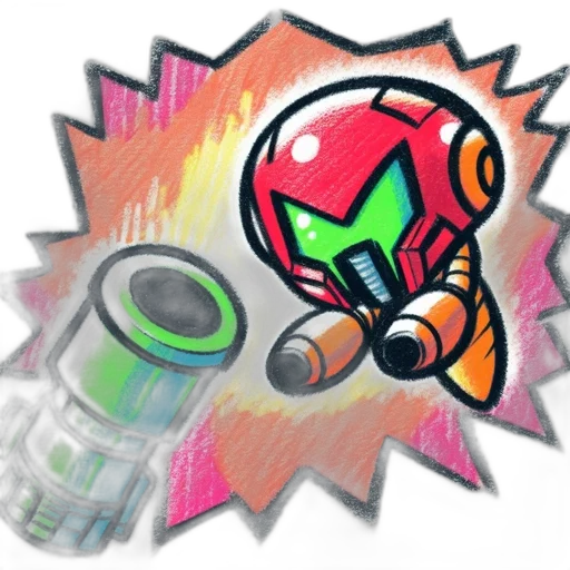 weapon, robot, concept art, pixel art, comic book art, watercolor, fire, outer space transparent PNG cut-out