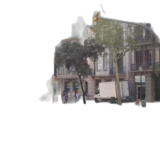 building, crown, umbrella, 3d render, photorealistic, concept art, city street, busy transparent PNG cut-out