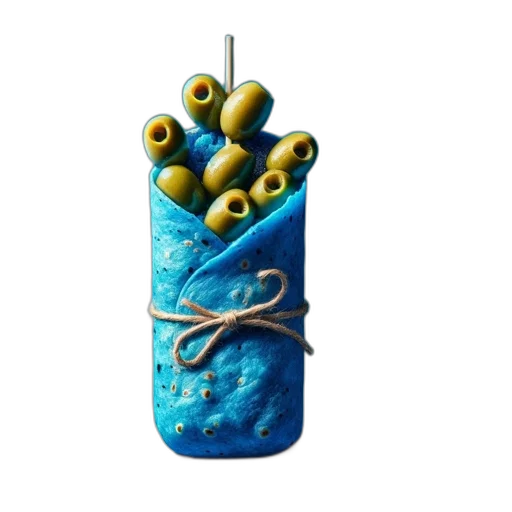 jewelry, food, bottle, staff, 3d render, photorealistic, concept art, blue transparent PNG cut-out