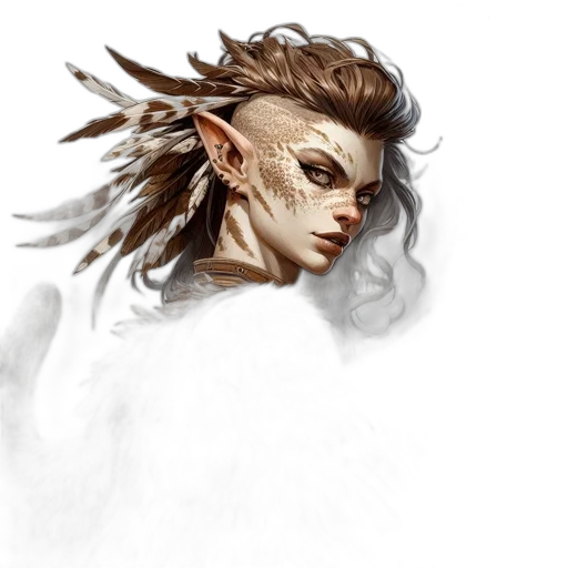 face, mask, creature, staff, fantasy art, concept art, photorealistic, pixel art transparent PNG cut-out