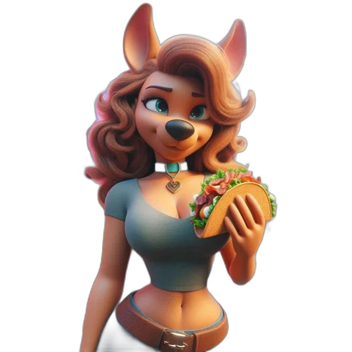 food, dress, animal, staff, concept art, 3d render, pixel art, fantasy art transparent PNG cut-out