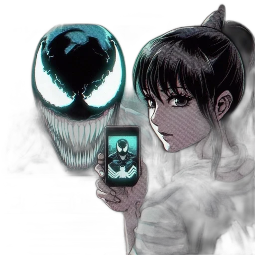mask, creature, robot, weapon, concept art, comic book art, anime, fantasy art transparent PNG cut-out