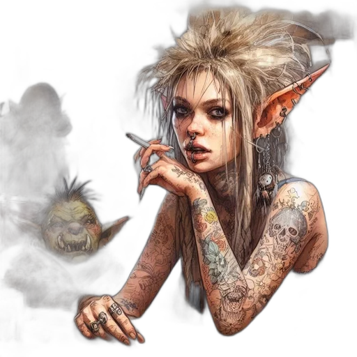 dragon, fantasy art, concept art, photorealistic, comic book art, fantastical, tavern, elf-eared transparent PNG cut-out