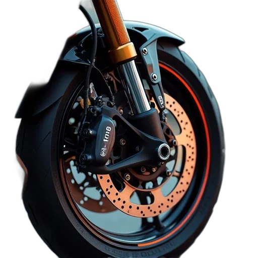 weapon, 3d render, photorealistic, concept art, how, motorcycle, brakes, work transparent PNG cut-out
