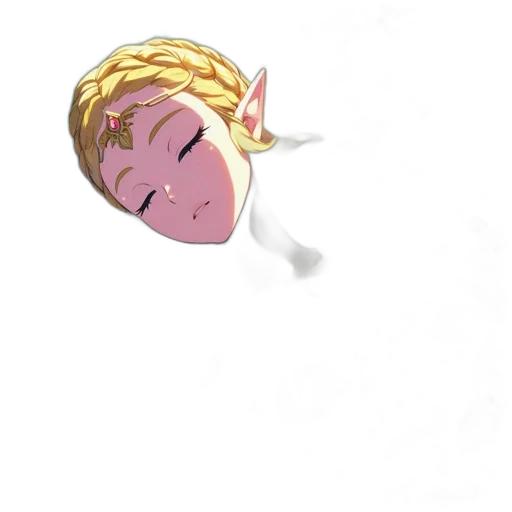 hair, staff, face, mask, cartoon, concept art, anime, pixel art transparent PNG cut-out