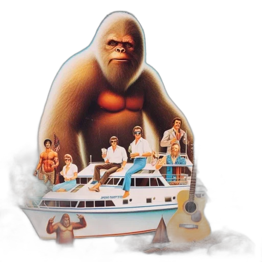 creature, animal, concept art, fog, album, cover, featuring, large transparent PNG cut-out