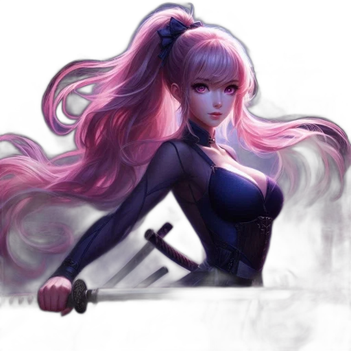 fantasy art, concept art, anime, cyberpunk, dark, monochrome, pastel, colorful transparent PNG cut-out