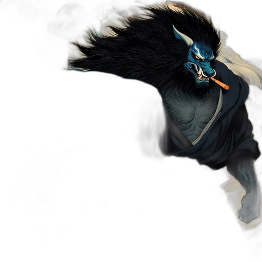 dragon, mask, creature, staff, concept art, fantasy art, photorealistic, 3d render transparent PNG cut-out