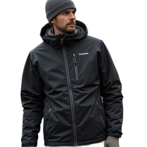 jacket, columbia, river, full transparent PNG cut-out