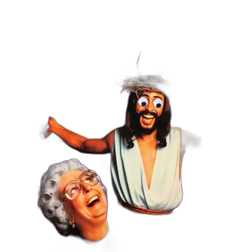 mask, crown, hat, face, 3d render, concept art, array, vhs transparent PNG cut-out