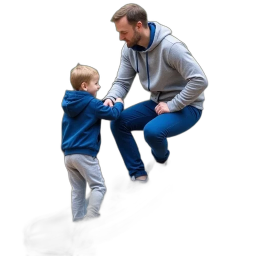 staff, snow, man, young, boy, playing, playground, slide transparent PNG cut-out