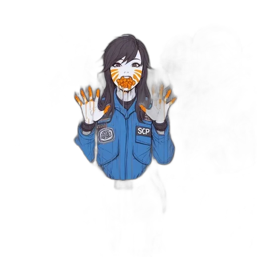 creature, jacket, animal, staff, cartoon, pixel art, concept art, anime transparent PNG cut-out