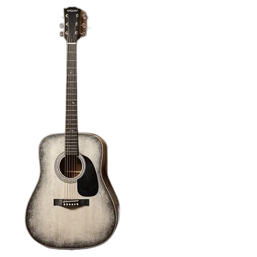 3d render, wooden, surface, pencil, drawing, guitar, left, side transparent PNG cut-out
